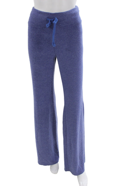 Wildfox Women Sweatpants Blue Drawstring Size L