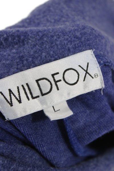 Wildfox Women Sweatpants Blue Drawstring Size L