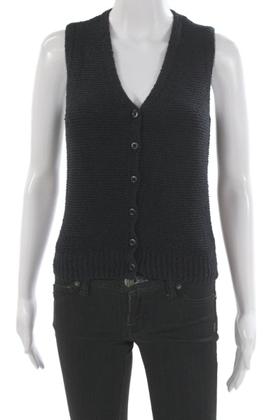 Rag & Bone Women Wool V Neck Sleeveless Vest Petite Size 2XS