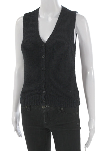 Rag & Bone Women Wool V Neck Sleeveless Vest Petite Size 2XS
