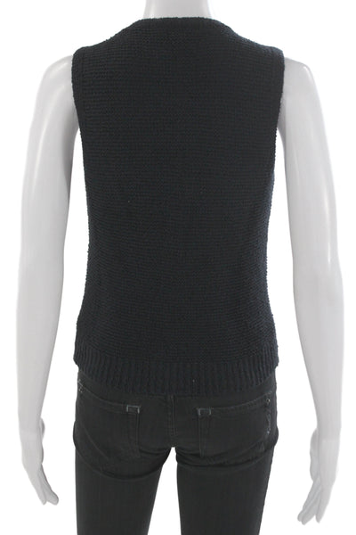 Rag & Bone Women Wool V Neck Sleeveless Vest Petite Size 2XS