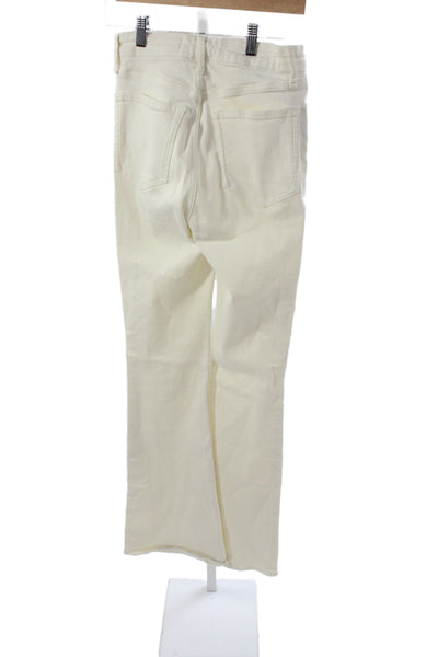 Rag & Bone Women Straight White High Rise Jeans Inseam 34 Size 25