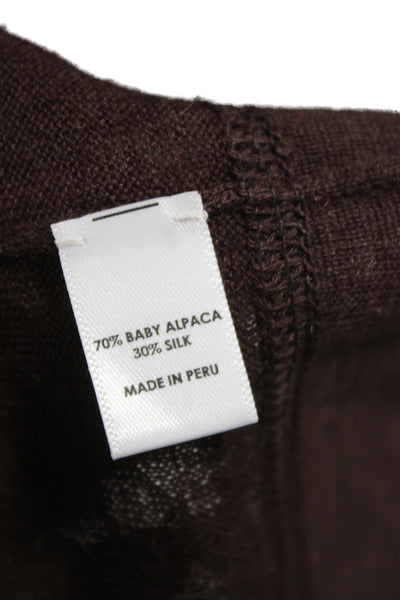 sskein Womens Basic Brown Cotton Crew Neck Short Sleeve T-Shirt Size S