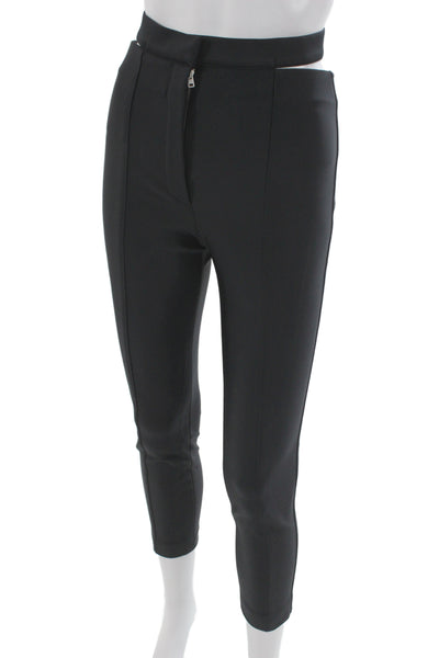 Mugler Womens Black Cropped Ankle Dress Pants Size 34