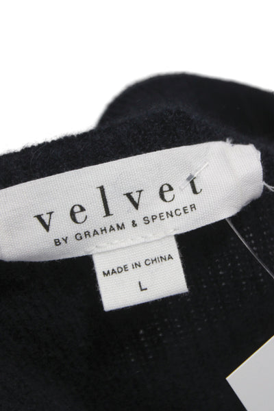 Velvet by Graham & Spencer Unisex Dark Blue Pullover Sweater Size L