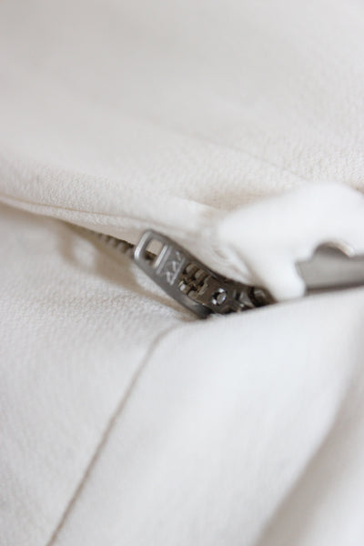 Wilfred Women Dress Pants White Button Polyester Size 12