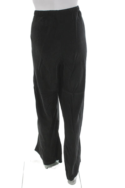Left on Friday Womens Black Sweatpants Drawstring Japanese Cupro Size L