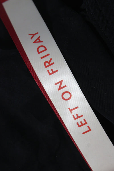 Left on Friday Womens Black Sweatpants Drawstring Japanese Cupro Size L