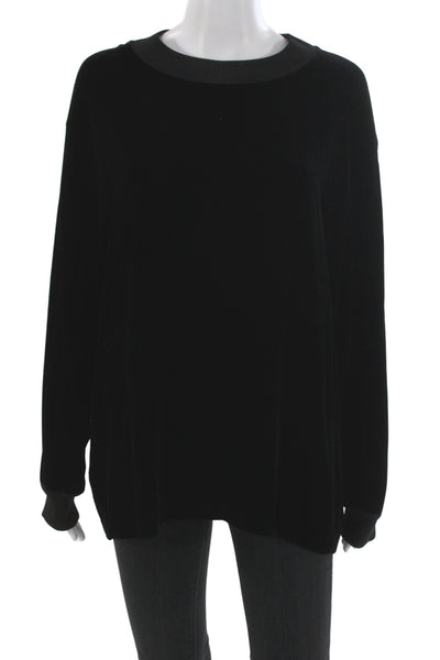 Lafayette 148 New York Unisex Pullover Sweater Black Long Sleeve Size M