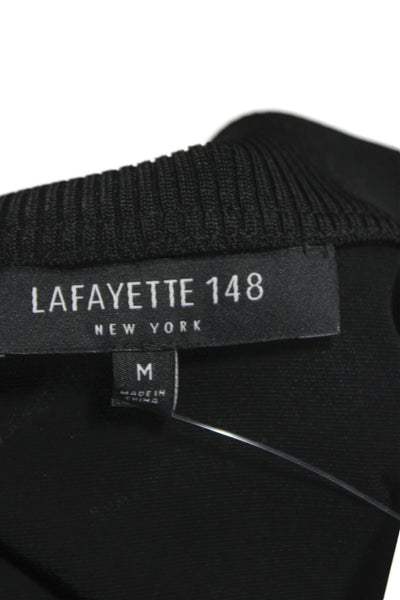 Lafayette 148 New York Unisex Pullover Sweater Black Long Sleeve Size M