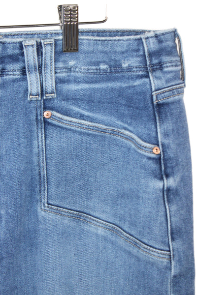 Paige Womens Cropped Wide Leg Jeans High Rise Blue Size 32