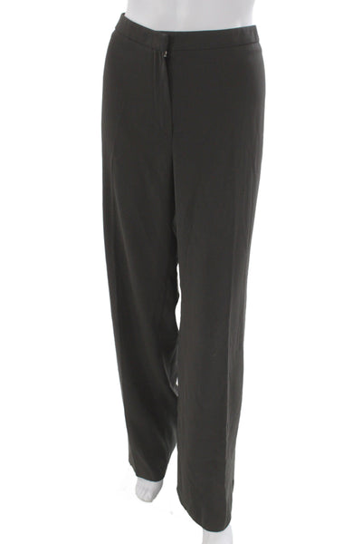 S Max Mara Unisex Dark Gray Dress Pants Hook & Eye Size 12