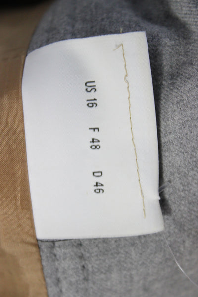 Akris Punto Womens A-Line Wool Polyester Gray Skirt Size 16