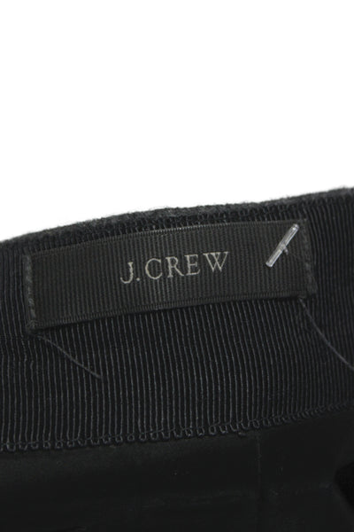 J Crew Women Straight Pencil Skirt Dark Gray Cotton Solid Size L
