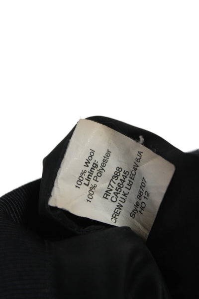 J Crew Women Straight Pencil Skirt Dark Gray Cotton Solid Size L