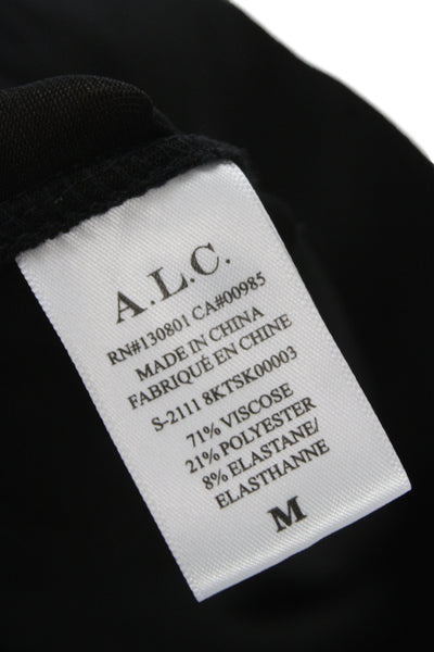 A.L.C. Womens Black Midi Skirt Size M