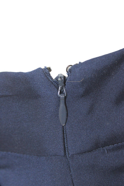 Catherine Malandrino Unisex Dark Blue Silk Blend Boho Shorts Size 6