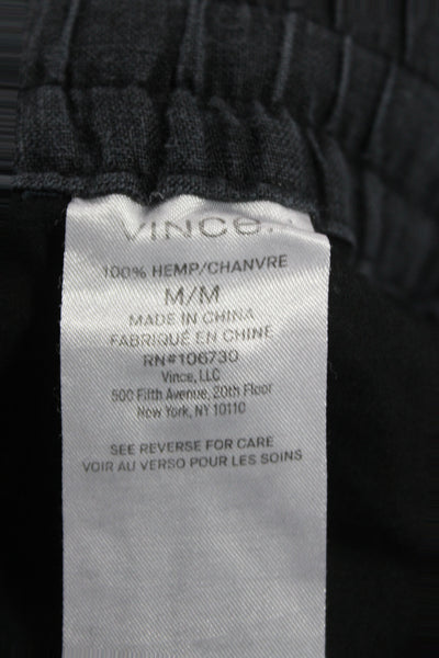 Vince Mens Dark Gray Hemp Jogger Pants Size M