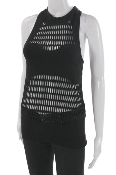 Adidas by Stella McCartney Women Black Sleeveless Tank Crew Neck Size M