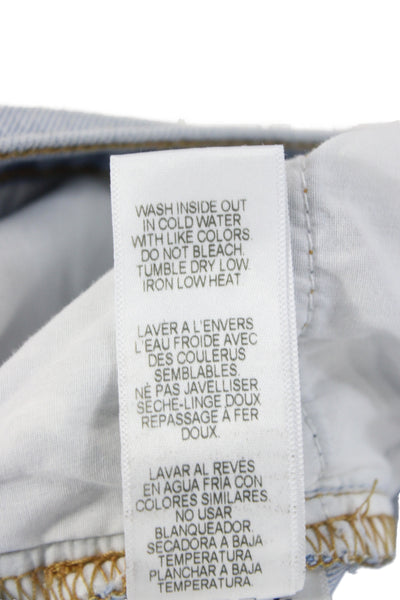 Frame Denim Men Straight Jeans Light Blue Mid Rise 30in Size 33