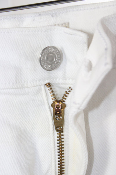 Citizens of Humanity Women Boyfriend White Jeans Size 28