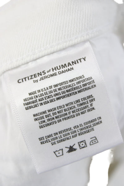 Citizens of Humanity Women Boyfriend White Jeans Size 28