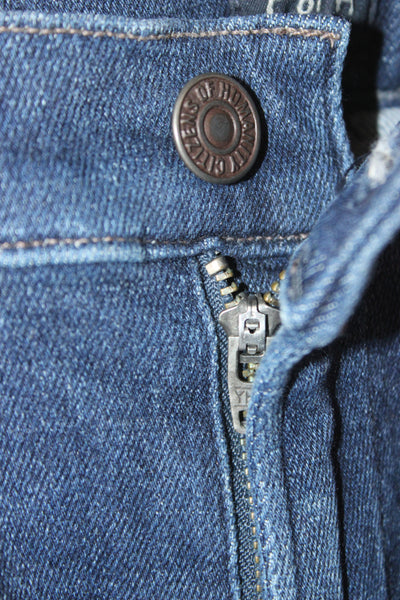 Citizens of Humanity Womens Skinny Jeans Dark Blue Mid Rise Button Size 27