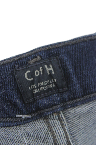 Citizens of Humanity Womens Skinny Jeans Dark Blue Mid Rise Button Size 27