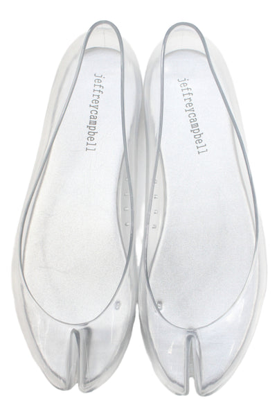 Jeffrey Campbell Womens Slide On Ballet Flats Clear Size 7