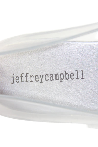 Jeffrey Campbell Womens Slide On Ballet Flats Clear Size 7