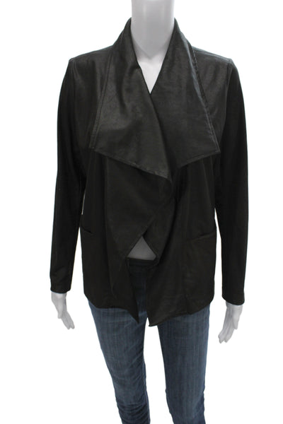 Ronen Chen Women Black Long Sleeve Polyester Designer Jacket Size 6