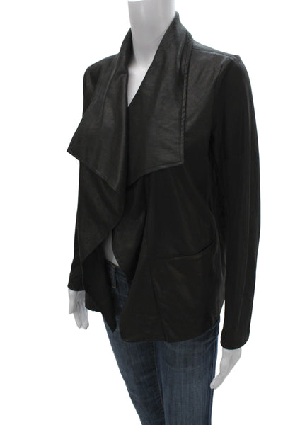 Ronen Chen Women Black Long Sleeve Polyester Designer Jacket Size 6