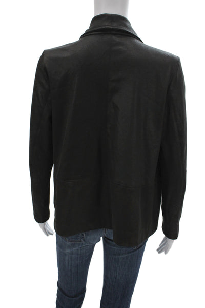 Ronen Chen Women Black Long Sleeve Polyester Designer Jacket Size 6