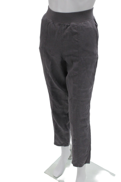 Faherty Unisex Cropped Jogger Pants Dark Gray Size S