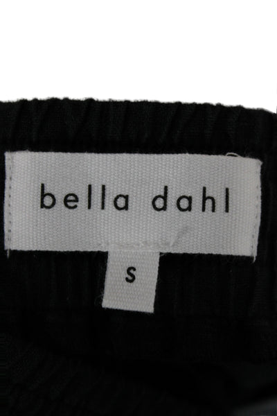 Bella Dahl Womens Black Linen Drawstring Pants Solid Beach Spring Size S
