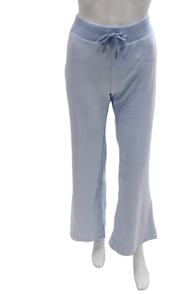 Juicy Couture Women Light Blue Drawstring Sweatpants Size M