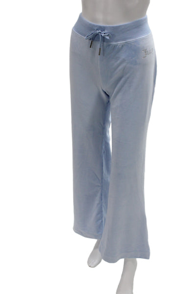 Juicy Couture Women Light Blue Drawstring Sweatpants Size M