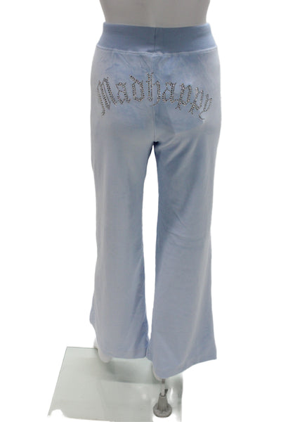 Juicy Couture Women Light Blue Drawstring Sweatpants Size M
