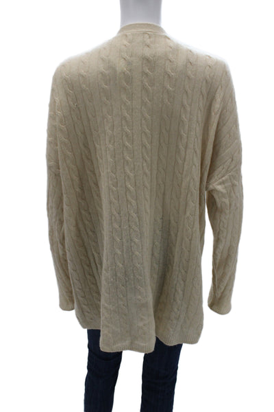 Reformation Unisex Cardigan Beige V Neck Button Long Sleeve Size XS
