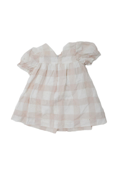 Tartine et Chocolat Girls Short Sleeves Embroidered Sun Dress Pink Size 18M