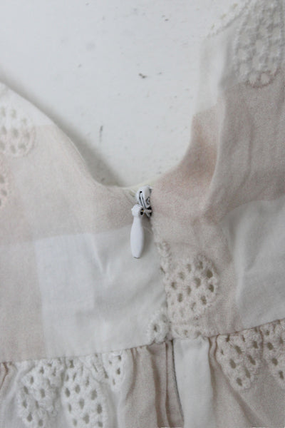 Tartine et Chocolat Girls Short Sleeves Embroidered Sun Dress Pink Size 18M