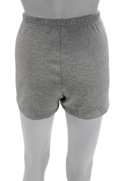 Aritzia Unisex Gray Cotton Sweat Shorts Solid Spring Size L