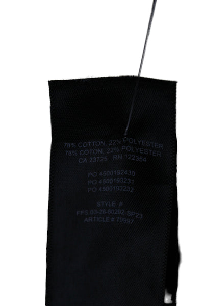 TNA Unisex Sweat Shorts Black Cotton Blend Size L