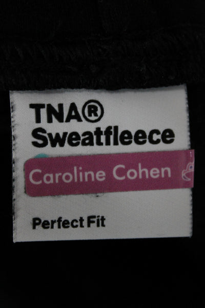 TNA Unisex Sweat Shorts Black Cotton Blend Size L