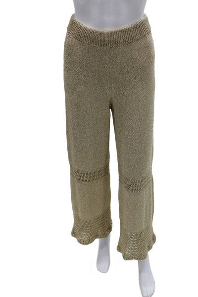 Sunday Saint Tropez Womens Cropped Bohemian Beige Pants Size S