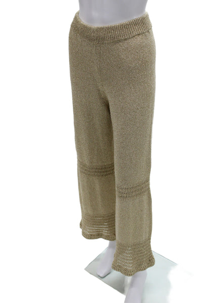 Sunday Saint Tropez Womens Cropped Bohemian Beige Pants Size S