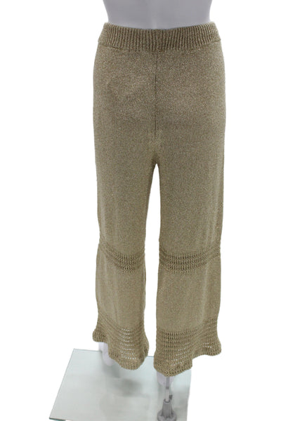 Sunday Saint Tropez Womens Cropped Bohemian Beige Pants Size S