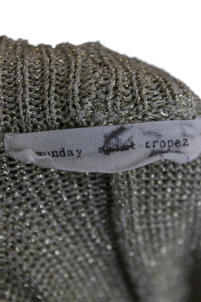 Sunday Saint Tropez Womens Cropped Bohemian Beige Pants Size S