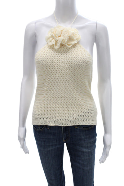 Peppermayo Womens Beige Bohemian Camisole Drawstring Acrylic Size L