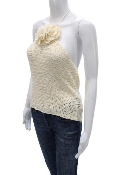 Peppermayo Womens Beige Bohemian Camisole Drawstring Acrylic Size L